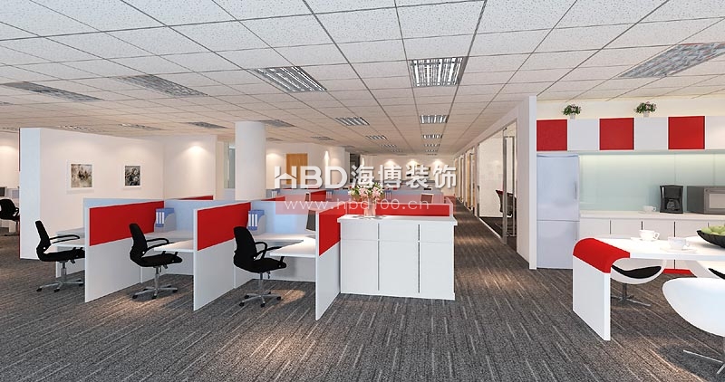 武田藥品廣州公司辦公室裝修 開放辦公區