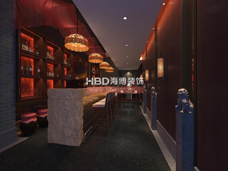 東山18號(hào)公館中式會(huì)所設(shè)計(jì) 入口門(mén)廳