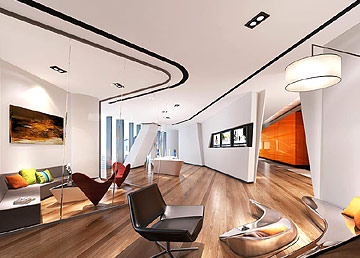 天河區(qū)利通大廈寫字樓裝修 休閑區(qū)